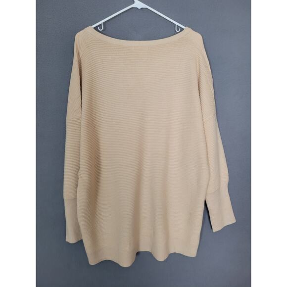 Womens Waffle Knit Sweatshirt Casual Loose Long Sleeve Henley Button V Neck XL - Picture 9 of 10